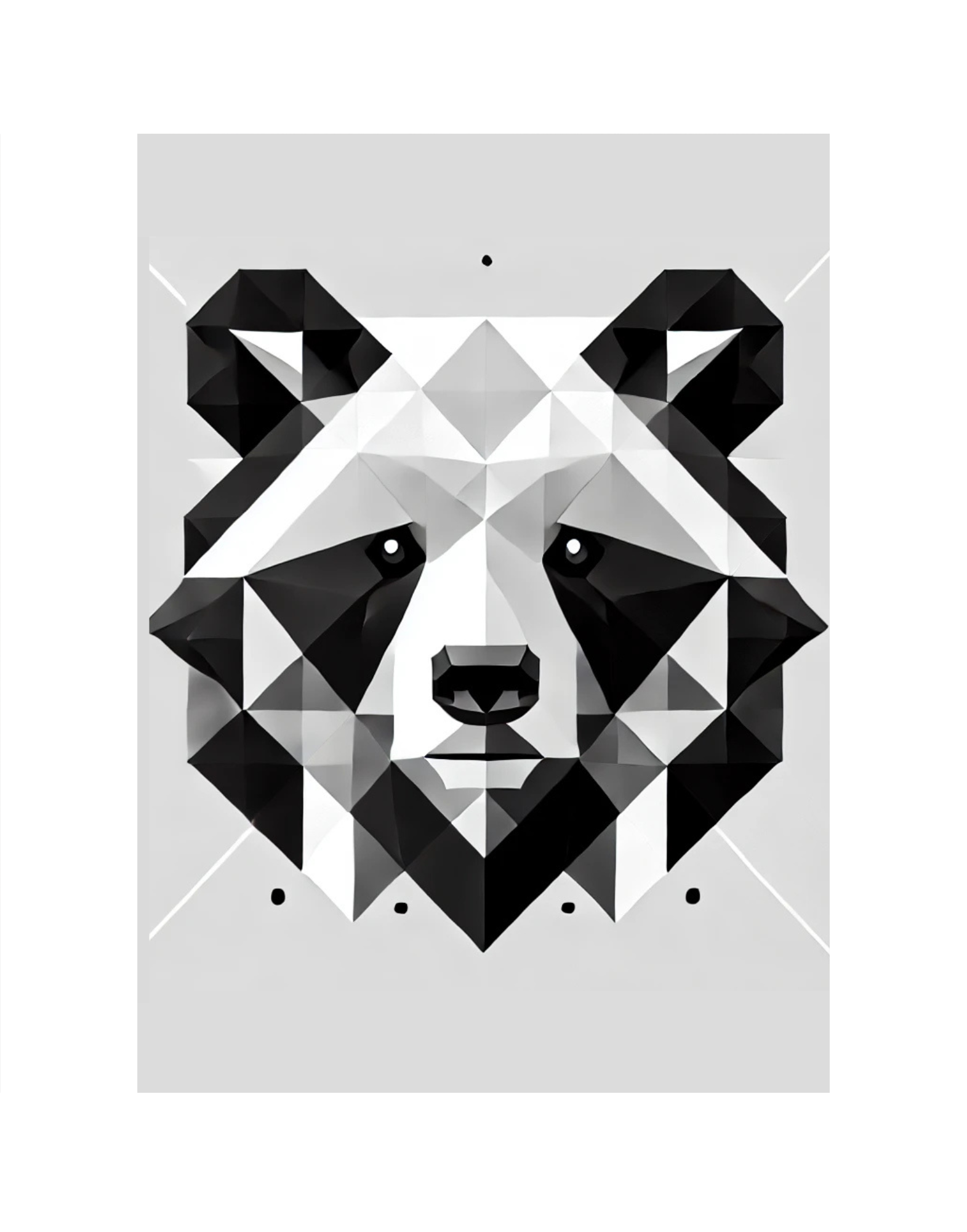 Bold Geometric Bear